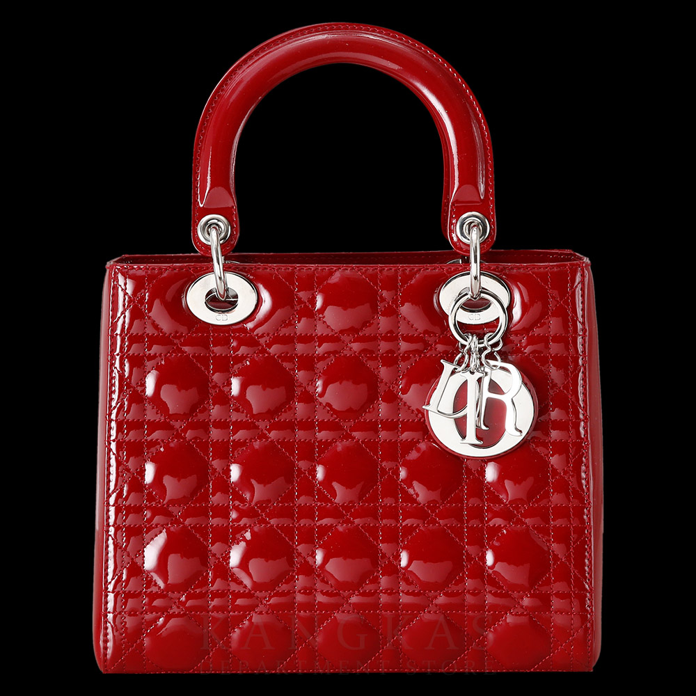 CHRISTIAN DIOR(USED)크리스찬디올 레이디디올 페이던트 미듐 레드